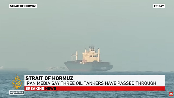 Al Jazeera Iranian ships